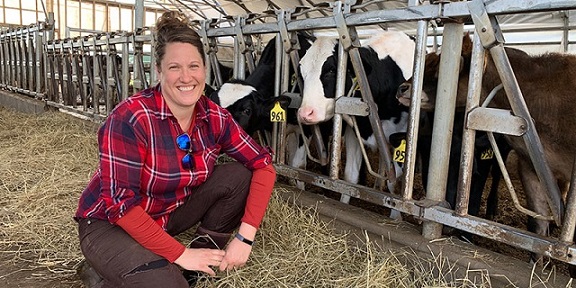Abbie Corse is the sixth generation to farm her family's Whitingham land. 
