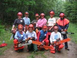 Women's chainsaw course