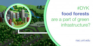 Did you know food forests are a part of green infrastructure? Graphic: Joseph Banegas, NAC