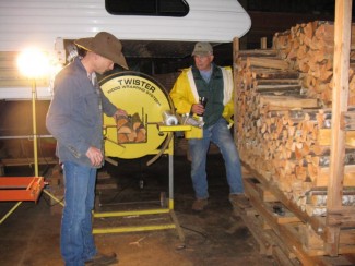 Inspecting firewood
